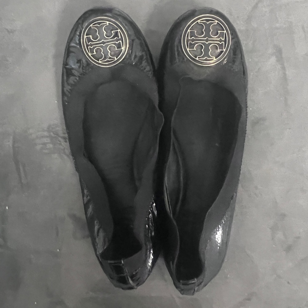 Tory Burch Black Ballet Flats